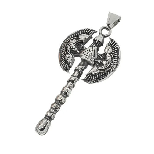 Streitaxt mit valknut - streitaxt,