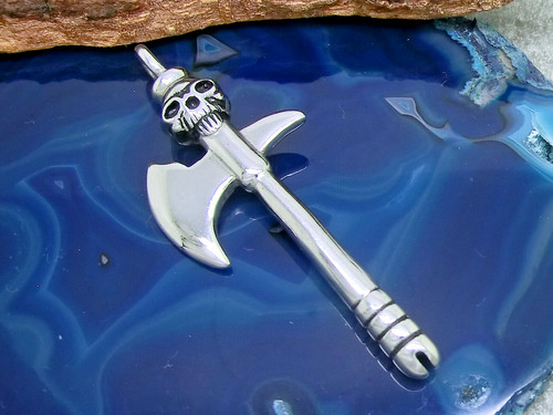 Axt beil totenkopf anhänger - totenkopf,